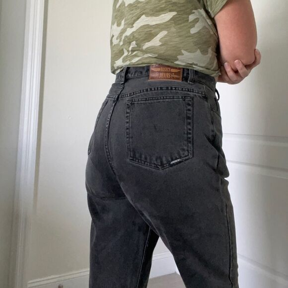 Vintage Jordache Black Denim Jeans Snap Ankle Detail size 10 - Picture 10 of 10